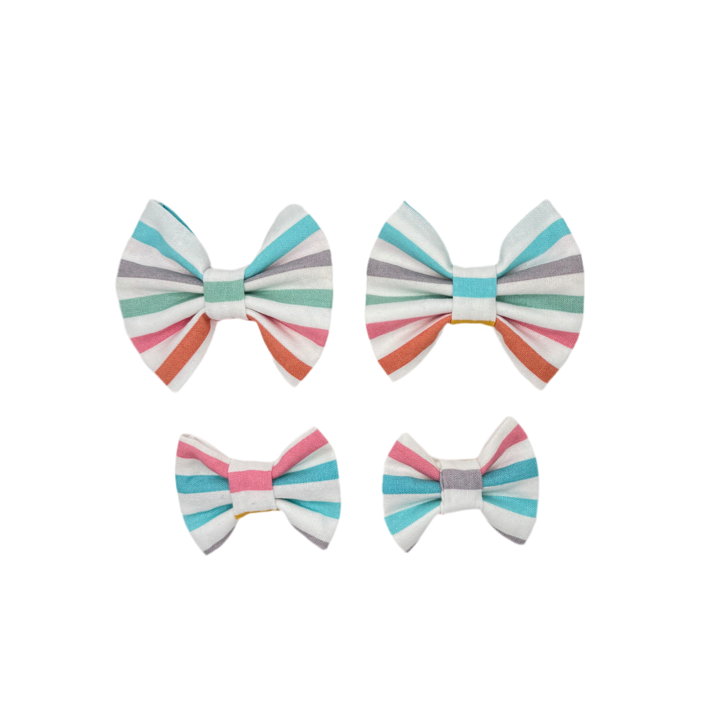 Meadow Stripe Pigtail Bow Set