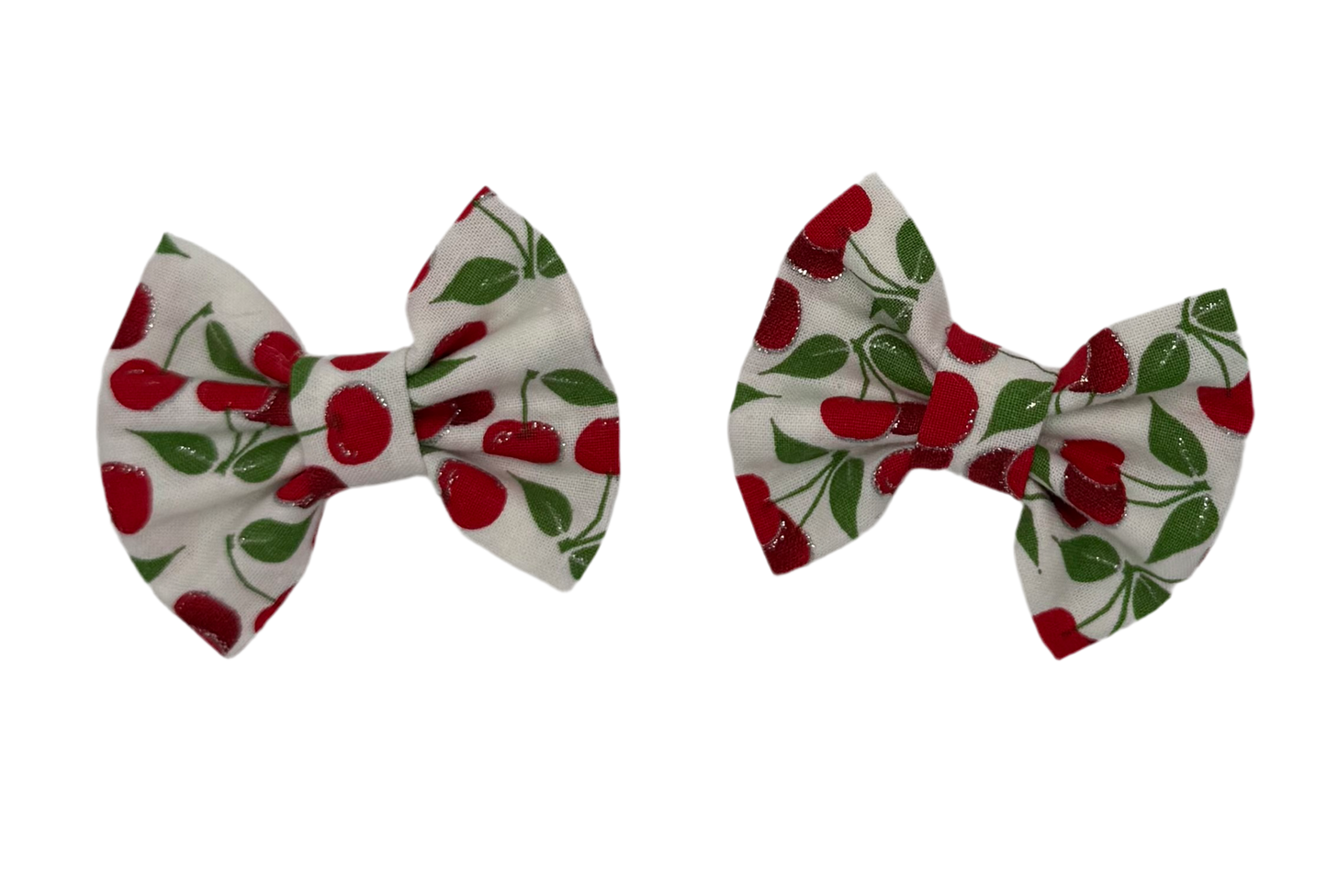 Very Cherry Pigtail Bow Set