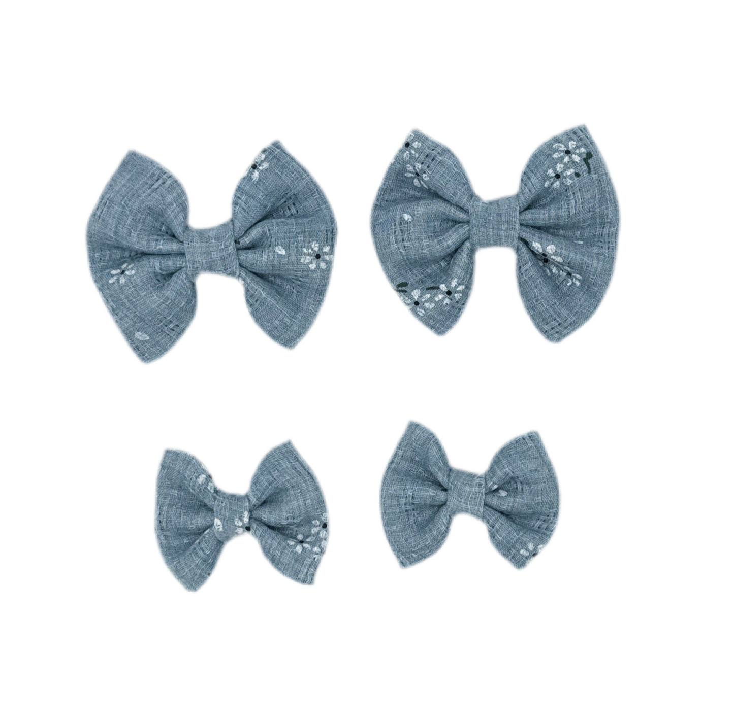 Blue Daisy Dream Pigtail Bow Set