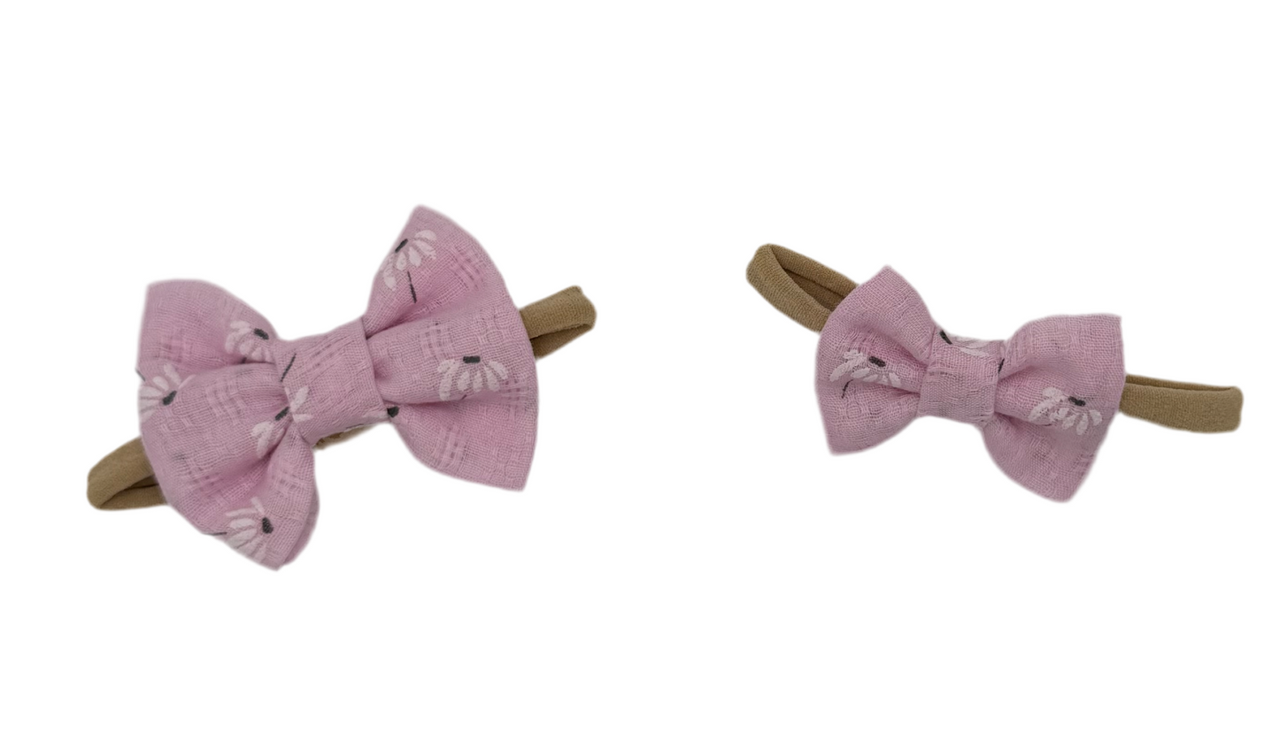 Daisy Dream Nylon Headband Bow