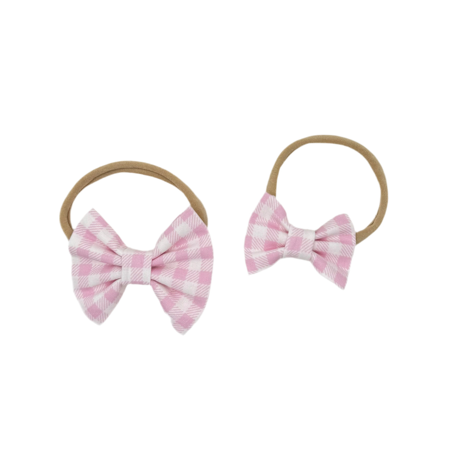 Blush Blossom Nylon Headband Bow