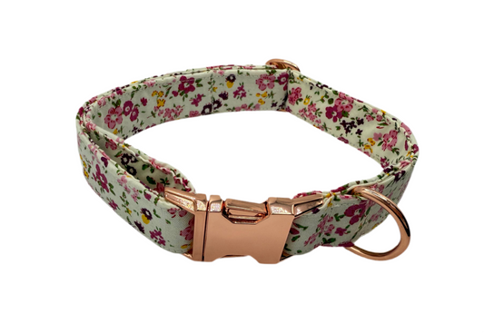 Pink Floral Dog Collar