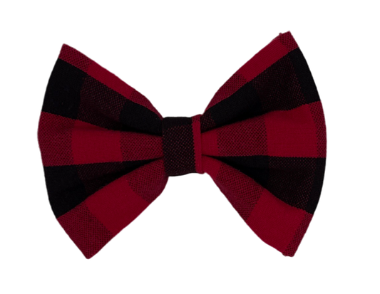 Red Plaid Bow
